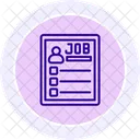 Job profile  Icon