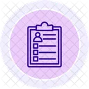 Job Profile Black Outline Icon Icon