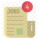 Artboard Job Recruitment Message Job Offer Letter Icon