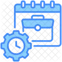 Job Schedule Time Briefcase Icon