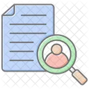Job Search Lineal Color Icon Icon