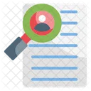 Job Search Magnifying Find Icon