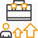 Arrow Pointing To A Job Opportunity Job Search Career Path Icon