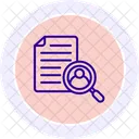 Job Search Black Outline Icon Icon