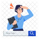Job Search Job Hunting Job Seeking Icon