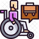 Seeker Job For Disabled People Job For Handicap Icon