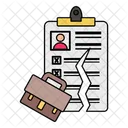 Fired Employee Cv Letter Icon