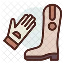 Jockey Hand Gloves And Shoes Hand Gloves Shoes Icon