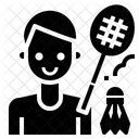Jogador de badminton  Ícone