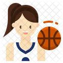 Basquete Mulher Avatar Ícone