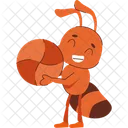 Formiga Bola Feliz Ícone