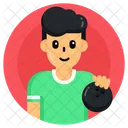 Pessoa De Boliche Jogador De Boliche Esportista Ícone
