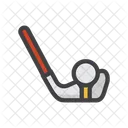 Golfe Golfistas Bola Ícone