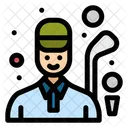 Jogador De Golfe Avatar Usuario Ícone