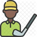 Jogador De Golfe Jogador De Golfe Golfe Ícone