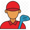 Jogador de golfe masculino  Ícone