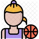 Jogadora de basquete feminino  Ícone