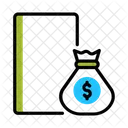 Jogar Cartao Bolsa De Dolares Ícone
