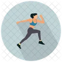 Jogging Running Fitness Icon