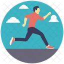 Runner Running Fast Icon