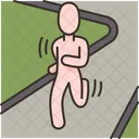 Jogging Running Exercise Icon