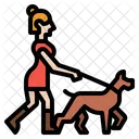 강아지와 조깅 조깅 공원 아이콘