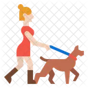 강아지와 조깅 조깅 공원 아이콘