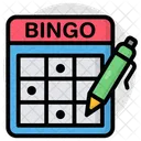 Jogo De Bingo Loteria Jogo Da Sorte Ícone