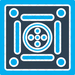 Jogo de tabuleiro carrom  Ícone