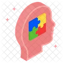 Jogo Quebra Cabeca Cerebro Ícone