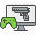 Jogo Militar Revolver Militar Ícone