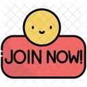 Join Button Click Icon