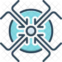 Join Centric Arrow Epicenter Direction Center Centripetal Inward Amalgamate Inside Combine Icon