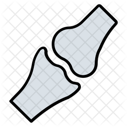 Joint Icon - Download in Colored Outline Style