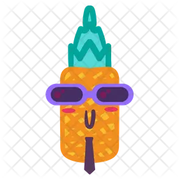 Joker-Ananas Emoji Symbol