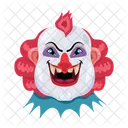 Vector De Cara Aterradora Cara De Payaso Personajes Malvados Icono