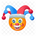 Clown Face Joker Face Comedian Icon