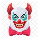 Vector De Cara Aterradora Cara De Payaso Personajes Malvados Icono