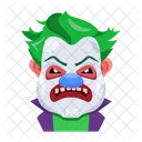 Vector De Cara Aterradora Cara De Payaso Personajes Malvados Icono