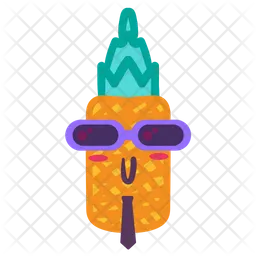 Joker Pineapple Emoji Icon