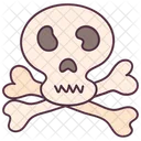 Jolly Roger Skeleton Danger Symbol Icon