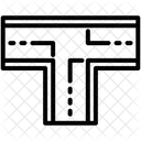 Route Intersection Circulation Icône