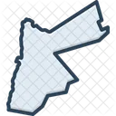 Jordan Map Icon