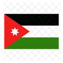 Jordania Bandeira Pais Icon