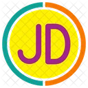Jordanian Dinar Symbol Icon