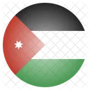 Jordanie Nationale Pays Icône