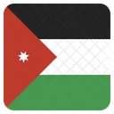 Jordanie Nationale Pays Icône