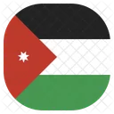 Jordanie Nationale Pays Icône