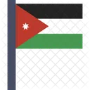 Jordanie Nationale Pays Icône