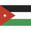 Jordanie Nationale Pays Icône